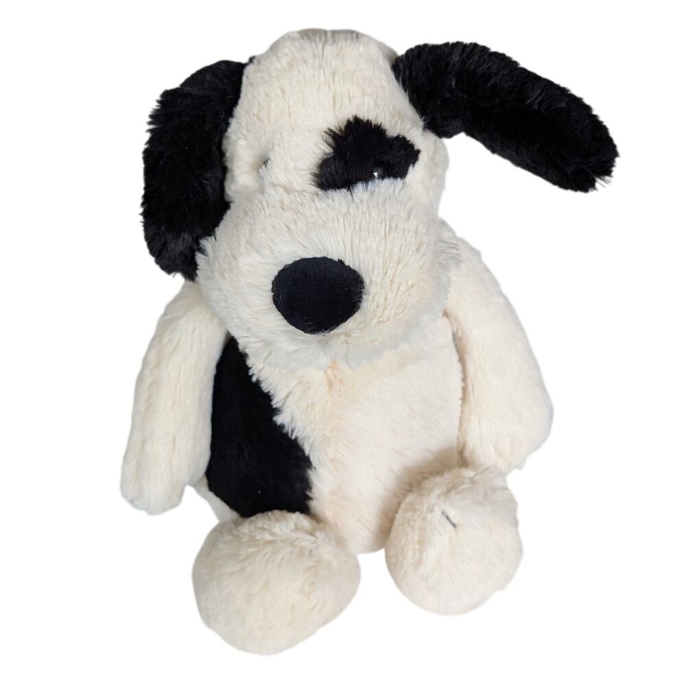 Jellycat Bashful Black & Cream Puppy Dog Retired Plush BAS3BCP Black White